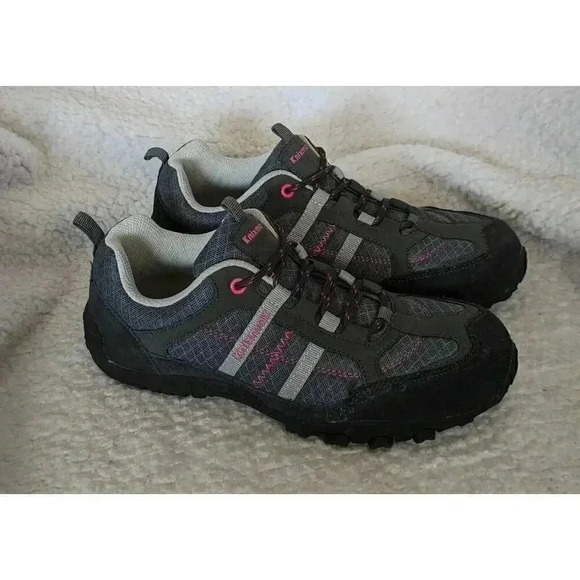 Knixmax Women’s Hiking Trekking Outdoor Shoes Light Weigh Gray Pink Size… - Picture 1 of 8
